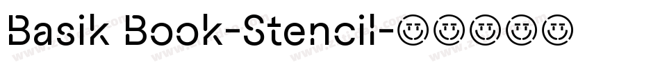 Basik Book-Stencil字体转换